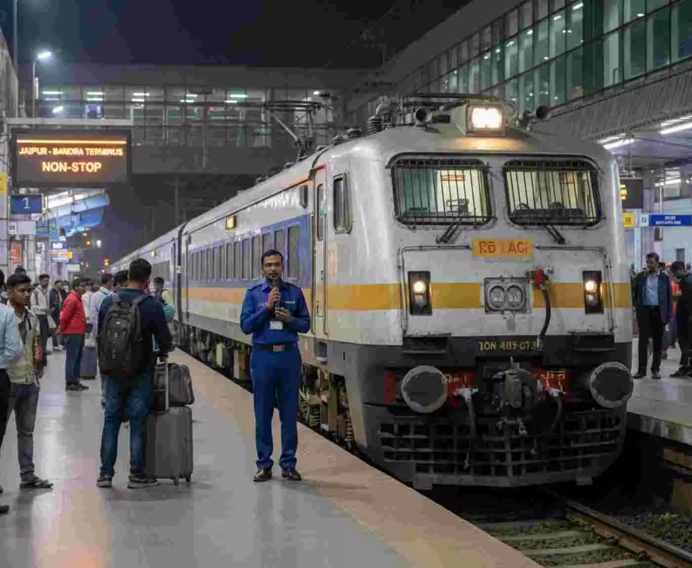 Ai generated image.जयपुर में शुरू होगी साप्ताहिक सुपरफास्ट नॉन-स्टॉप प्रिमियम रेलसेवा, यात्रियों के लिए नई सुविधा