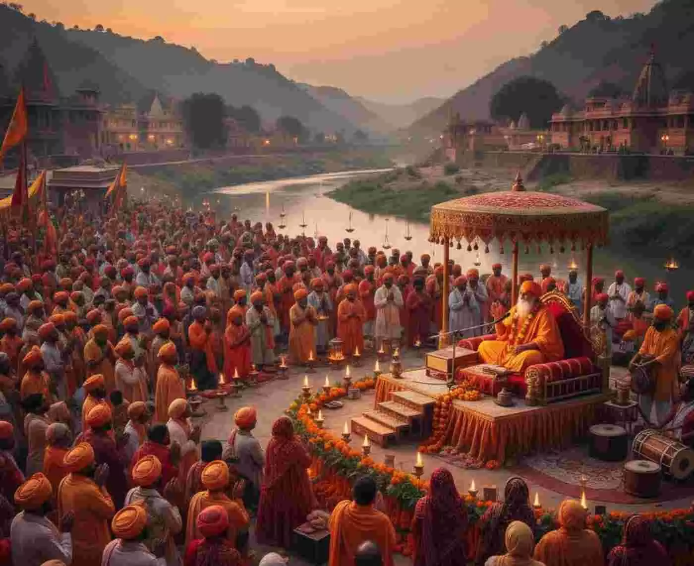 उदयपुर: शतखण्ड पृथ्वी के सर्वोत्तम स्थान मेवाड़ में उमड़ा श्रद्धालुओं का सैलाब, वसन्त विजयानन्द गिरी महाराज ने सुनाई राजा एकलिंगजी की महिमा