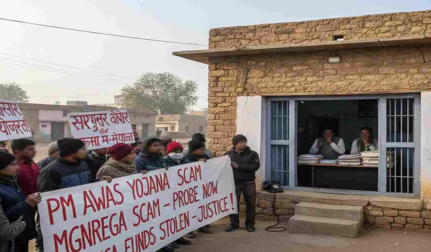 नोहर: पीएम आवास योजना व मनरेगा घोटाले के दोषियों पर कार्रवाई न होने पर ग्रामीणों ने उठाया धरना प्रदर्शन का मुद्दा नोहर: पीएम आवास योजना व मनरेगा घोटाले के दोषियों पर कार्रवाई न होने पर ग्रामीणों ने उठाया धरना प्रदर्शन का मुद्दा