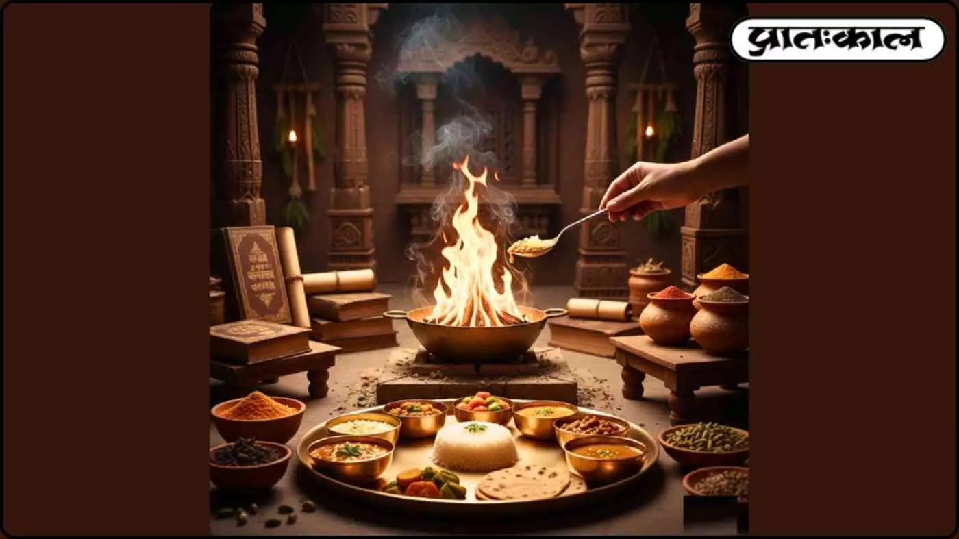 वैदिक परंपरा में छिपा भोजन का विज्ञान; अग्नि में अर्पित किया गया पहला कौर सुरक्षा का प्रतीक