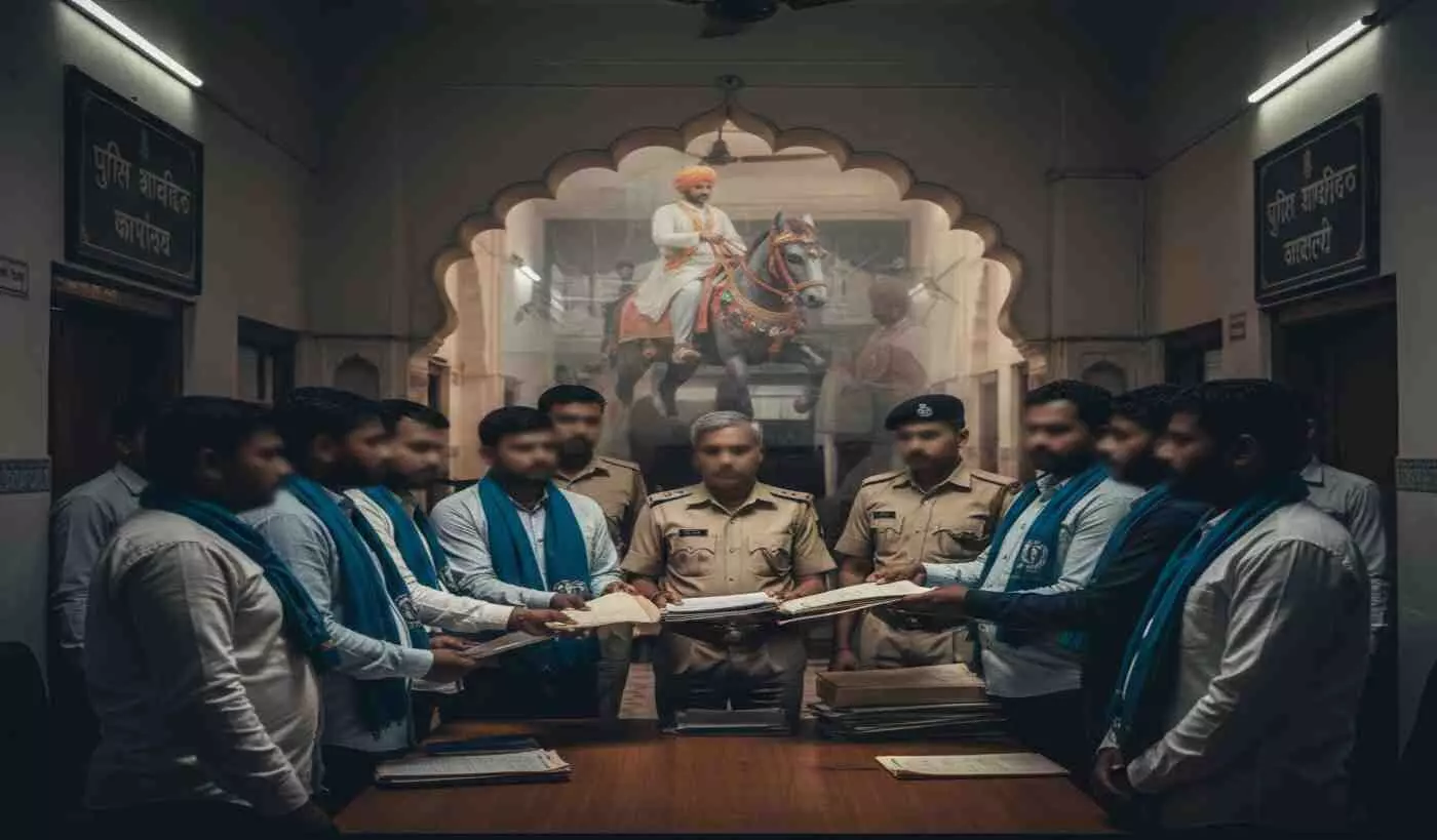 Ai generated image-भीलवाड़ा में भूनास कारोई बिंदौली प्रकरण: आरोपियों की गिरफ्तारी न होने से बहुजन संगठनों में उबाल, एसपी को सौंपा चेतावनी भरा ज्ञापन Ai generated image-भीलवाड़ा में भूनास कारोई बिंदौली प्रकरण: आरोपियों की गिरफ्तारी न होने से बहुजन संगठनों में उबाल, एसपी को सौंपा चेतावनी भरा ज्ञापन