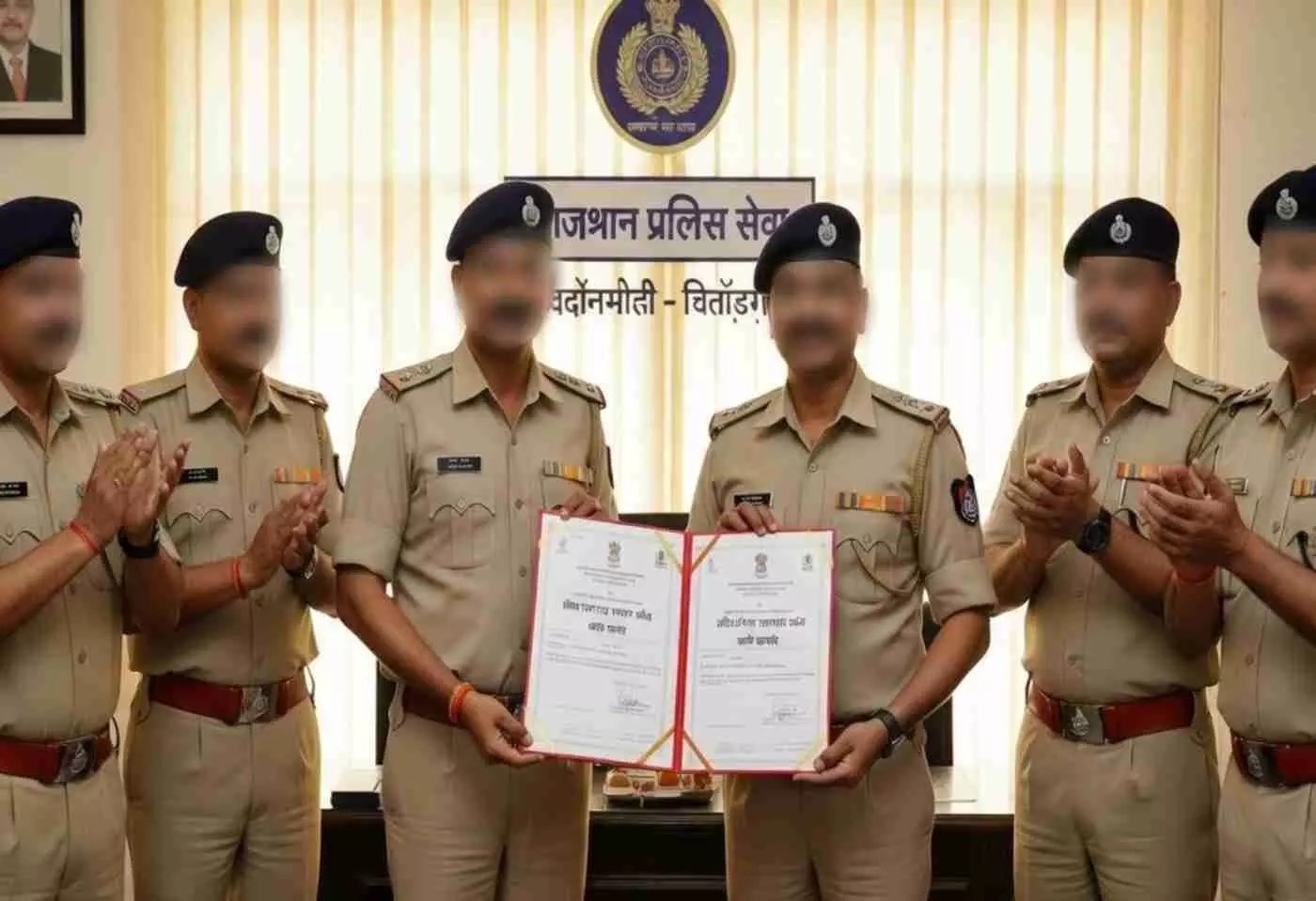 Ai generated image.चित्तौड़गढ़: पुलिस महकमे में पदोन्नति की बयार, निरंजन प्रताप सिंह और डीपी दाधीच बने पुलिस उपाधीक्षक Ai generated image.चित्तौड़गढ़: पुलिस महकमे में पदोन्नति की बयार, निरंजन प्रताप सिंह और डीपी दाधीच बने पुलिस उपाधीक्षक