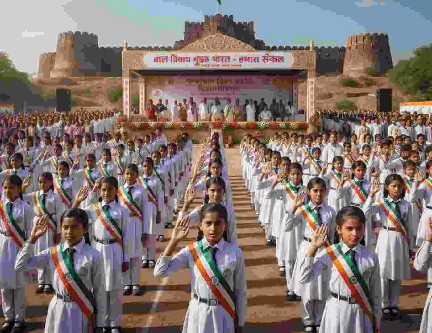 चित्तौड़गढ़: बाल विवाह मुक्त भारत का शंखनाद, गणतंत्र दिवस पर गूंजेगी कुप्रथा के विरुद्ध शपथ चित्तौड़गढ़: बाल विवाह मुक्त भारत का शंखनाद, गणतंत्र दिवस पर गूंजेगी कुप्रथा के विरुद्ध शपथ