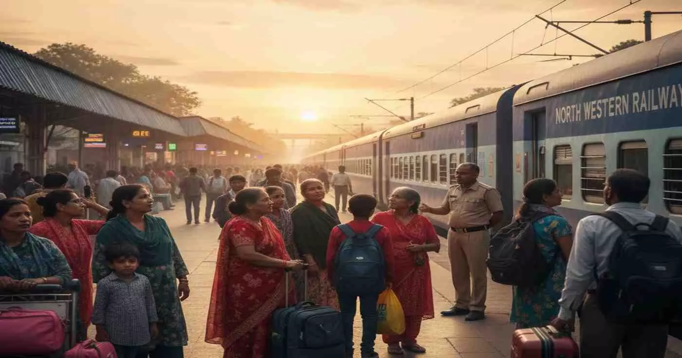 जयपुर: यात्रियों की बढ़ती भीड़ को देखते हुए उत्तर पश्चिम रेलवे का बड़ा फैसला, 4 जोड़ी स्पेशल ट्रेनों में बढ़ेंगे अतिरिक्त डिब्बे जयपुर: यात्रियों की बढ़ती भीड़ को देखते हुए उत्तर पश्चिम रेलवे का बड़ा फैसला, 4 जोड़ी स्पेशल ट्रेनों में बढ़ेंगे अतिरिक्त डिब्बे