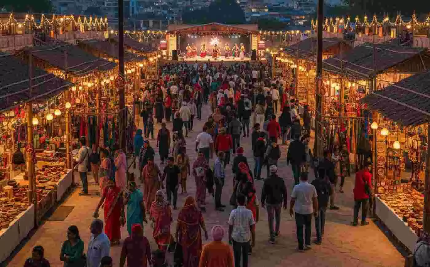 Ai generated image.उदयपुर के शिल्पग्राम उत्सव-2025 में सफलता का महासंग्राम: रिकॉर्ड तोड़ बिक्री ने रचा नया इतिहास Ai generated image.उदयपुर के शिल्पग्राम उत्सव-2025 में सफलता का महासंग्राम: रिकॉर्ड तोड़ बिक्री ने रचा नया इतिहास