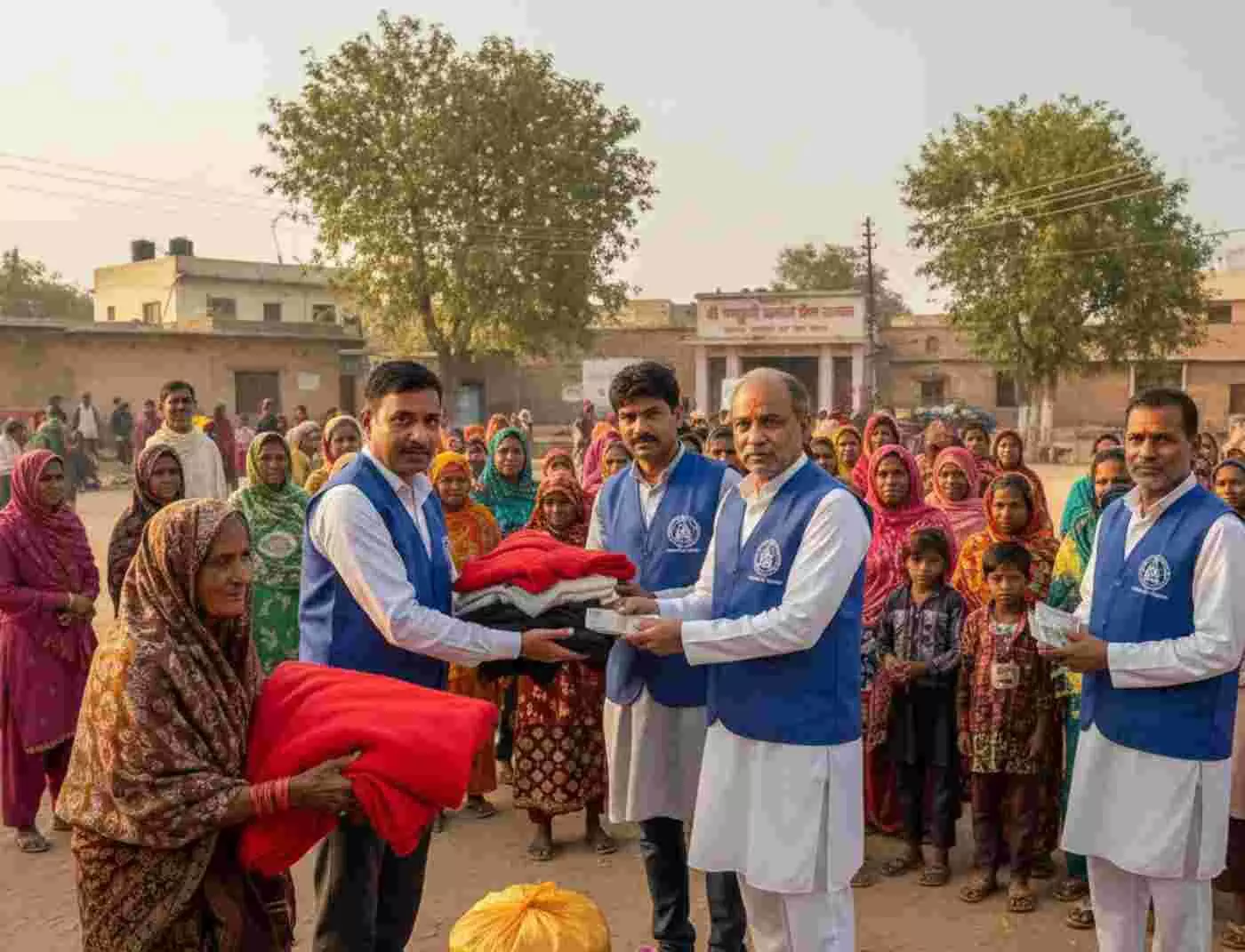 Ai generated image.बड़ी सादड़ी में सेवा की सरिता: पंचमुखी बालाजी संस्थान ने 8 गांवों में फैलाई गर्माहट, मानवता की मिसाल पेश Ai generated image.बड़ी सादड़ी में सेवा की सरिता: पंचमुखी बालाजी संस्थान ने 8 गांवों में फैलाई गर्माहट, मानवता की मिसाल पेश