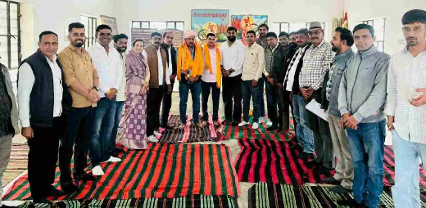 चित्तौड़गढ़: नवनिर्मित वीर तेजा बालिका जाट छात्रावास का जिला कांग्रेस अध्यक्ष ने किया अवलोकन, समाज ने जताया आभार