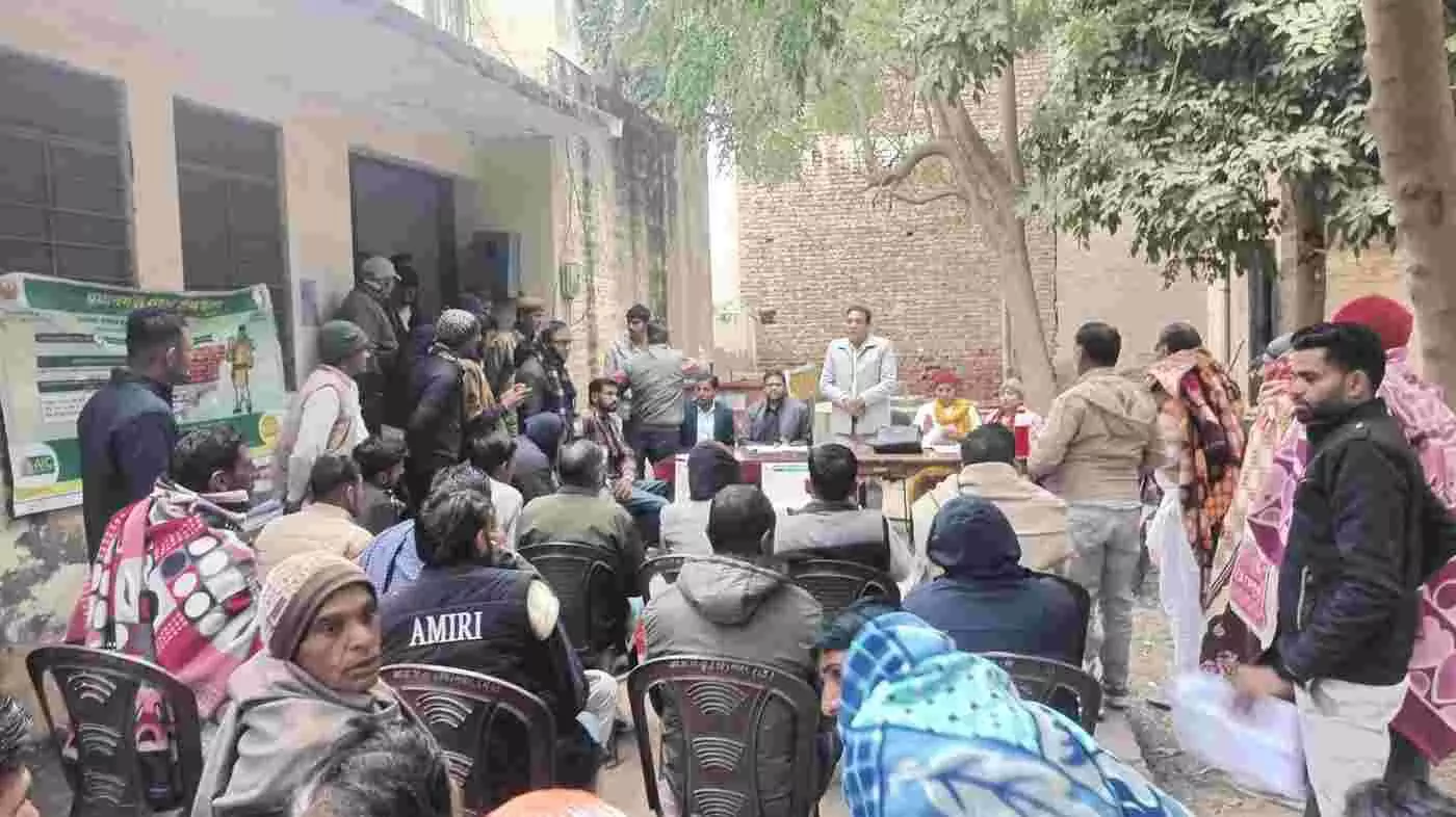 नोहर: फसल बीमा क्लेम की बाधाएं होंगी दूर, समाधान के लिए चार दिवसीय विशेष शिविर का आगाज