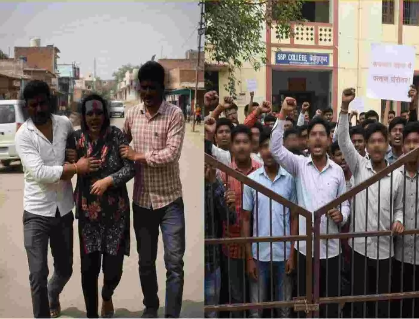 Ai generated image-डूंगरपुर में पारिवारिक हिंसा और छात्र आक्रोश: जेठ के जानलेवा हमले से लहूलुहान हुई महिला, एसबीपी कॉलेज में छात्रों का बड़ा प्रदर्शन Ai generated image-डूंगरपुर में पारिवारिक हिंसा और छात्र आक्रोश: जेठ के जानलेवा हमले से लहूलुहान हुई महिला, एसबीपी कॉलेज में छात्रों का बड़ा प्रदर्शन