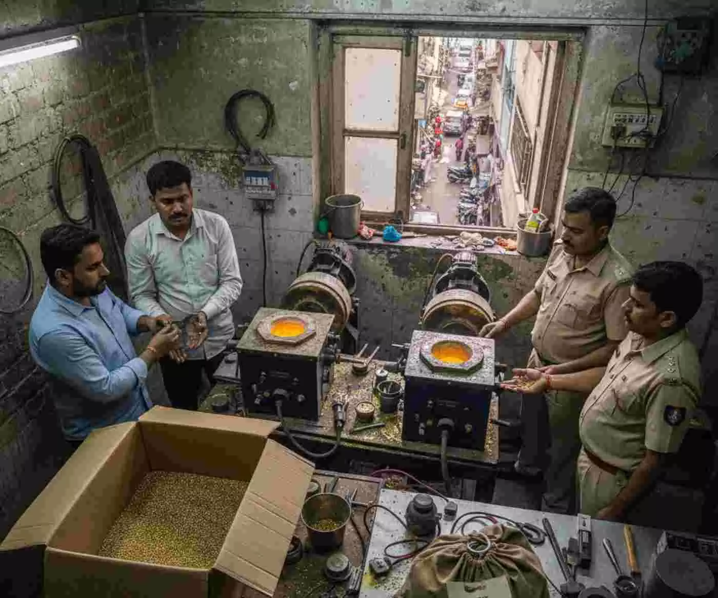 मुंबई के कमाठीपुरा में पुलिस की बड़ी स्ट्राइक: 1.77 करोड़ का अवैध सोना बरामद, चार गिरफ्तार