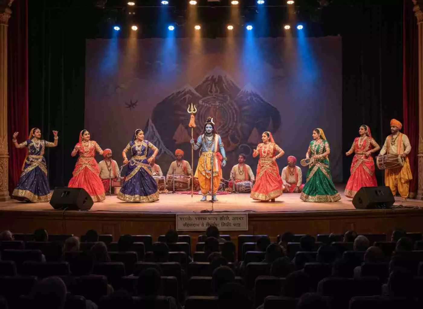 Ai generated image.उदयपुर के शिल्पग्राम में गूंजेगी महादेव की गाथा, तमाशा शैली में सजेगी शिव महिमा की भव्य प्रस्तुति Ai generated image.उदयपुर के शिल्पग्राम में गूंजेगी महादेव की गाथा, तमाशा शैली में सजेगी शिव महिमा की भव्य प्रस्तुति