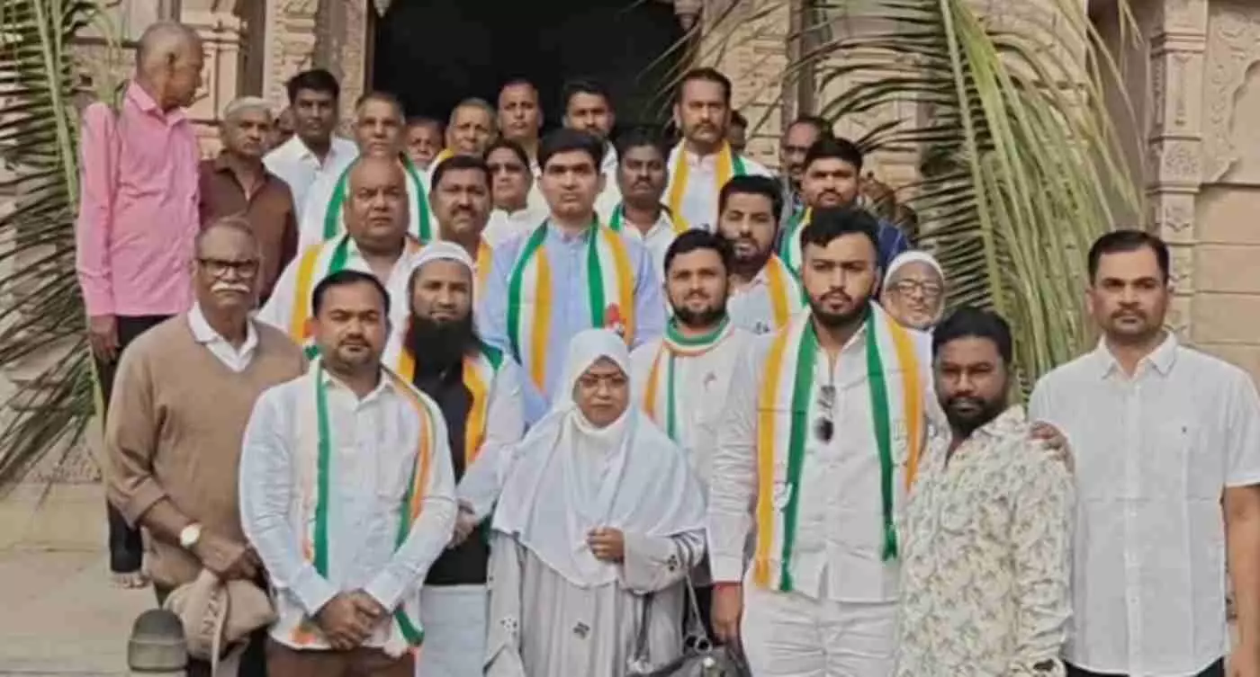 लातूर नगर निगम चुनाव: प्रभाग क्रमांक 9 में कांग्रेस का शक्ति प्रदर्शन, ढोल-ताशों की गूंज के साथ चुनाव प्रचार का शंखनाद लातूर नगर निगम चुनाव: प्रभाग क्रमांक 9 में कांग्रेस का शक्ति प्रदर्शन, ढोल-ताशों की गूंज के साथ चुनाव प्रचार का शंखनाद