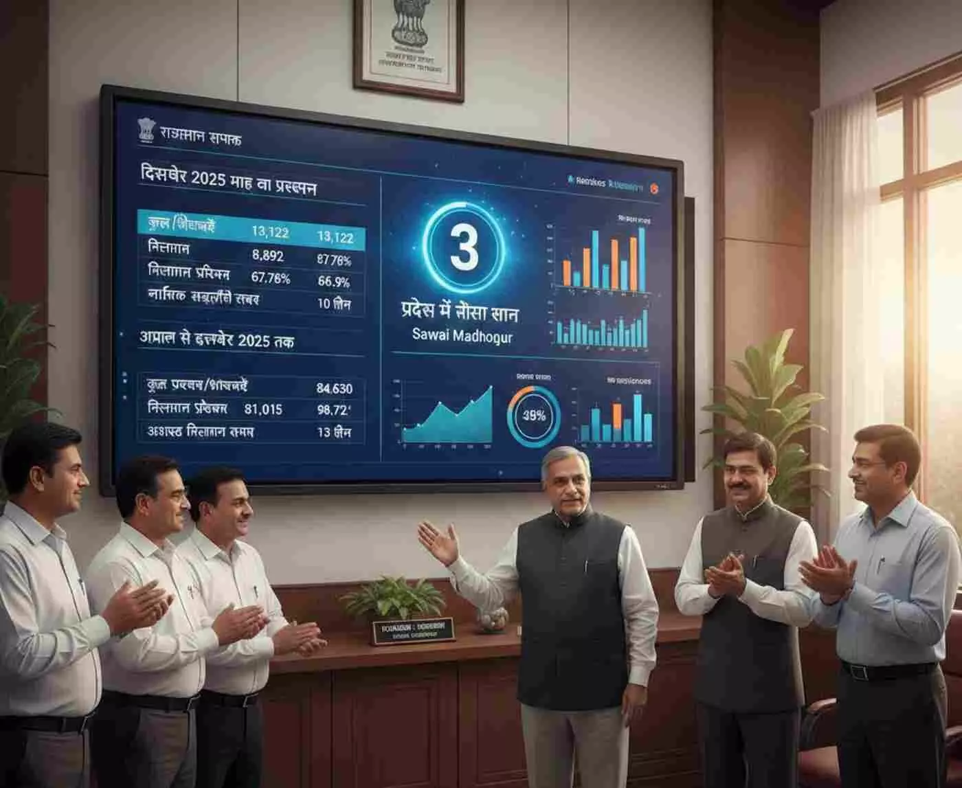 Ai generated image.सवाई माधोपुर का राजस्थान संपर्क पोर्टल पर धमाका: जन-सुनवाई में प्रदेश भर में गाड़ा सफलता का झंडा