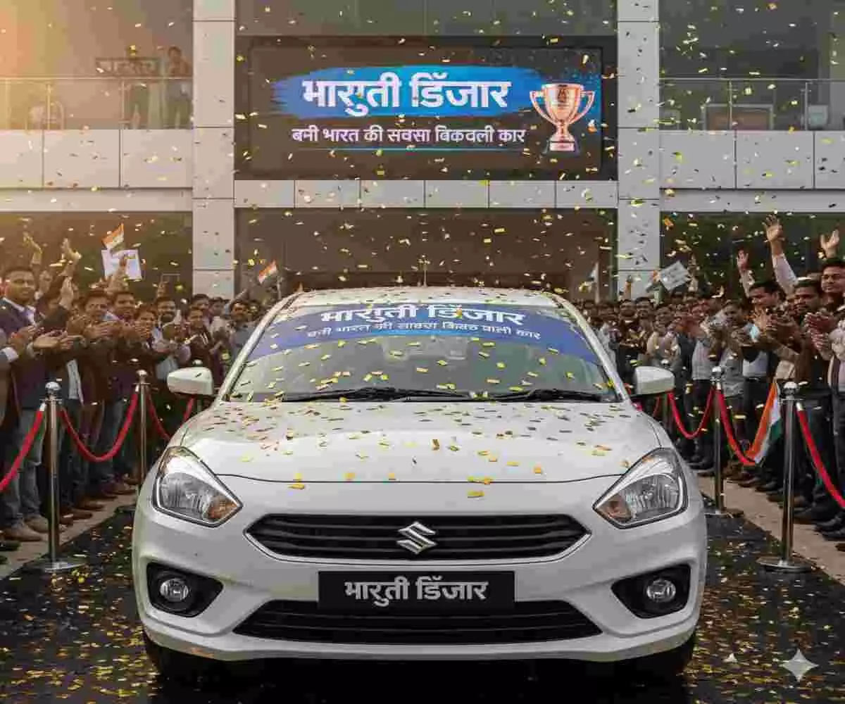 मारुति डिजायर बनी भारत की सबसे ज्यादा बिकने वाली कार, SUV ट्रेंड को पीछे छोड़ते हुए रचा नया रिकॉर्ड मारुति डिजायर बनी भारत की सबसे ज्यादा बिकने वाली कार, SUV ट्रेंड को पीछे छोड़ते हुए रचा नया रिकॉर्ड