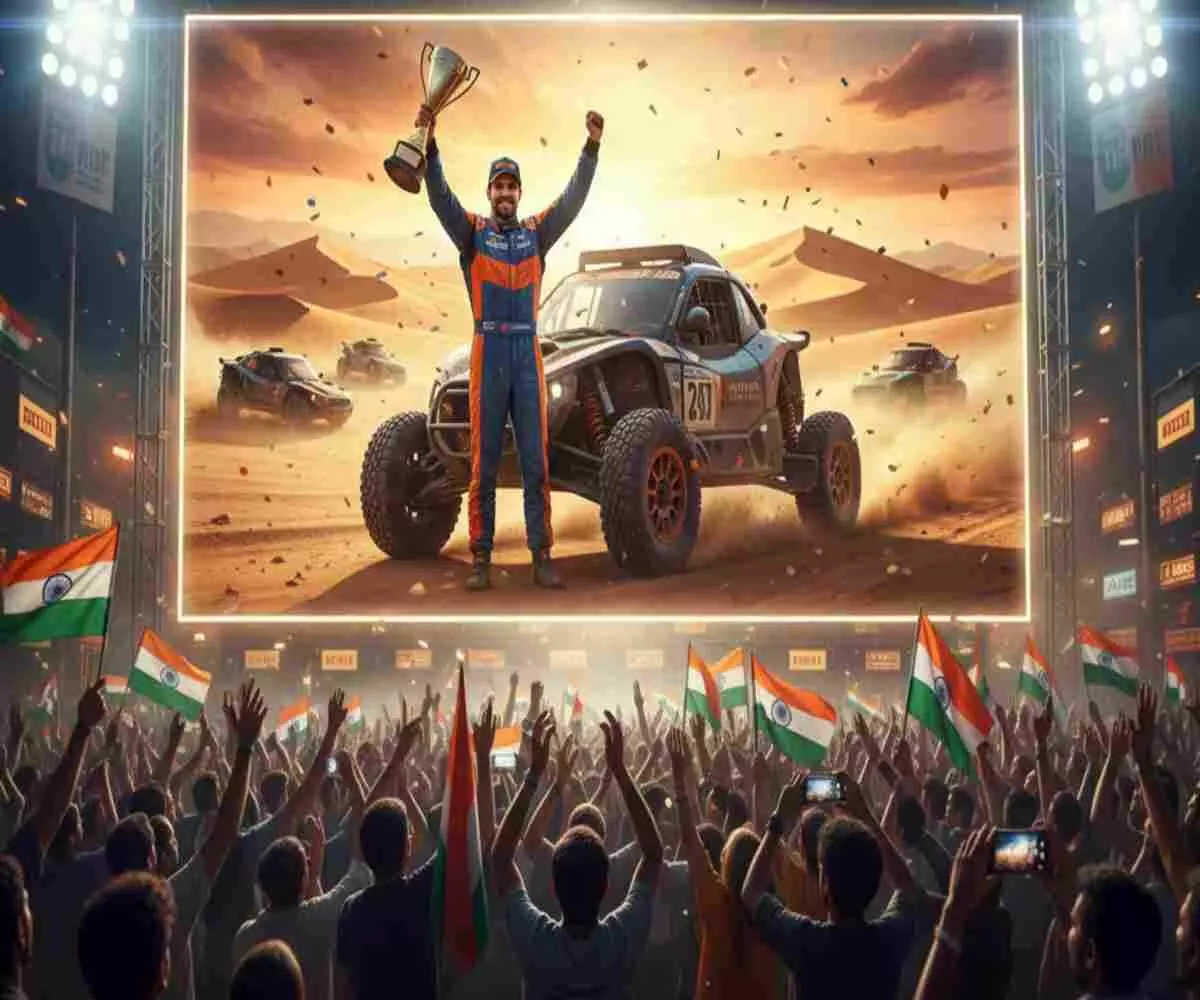 A storm of history rising from the desert: The Dakar Rally and Indian racer Sanjay Takles historic win