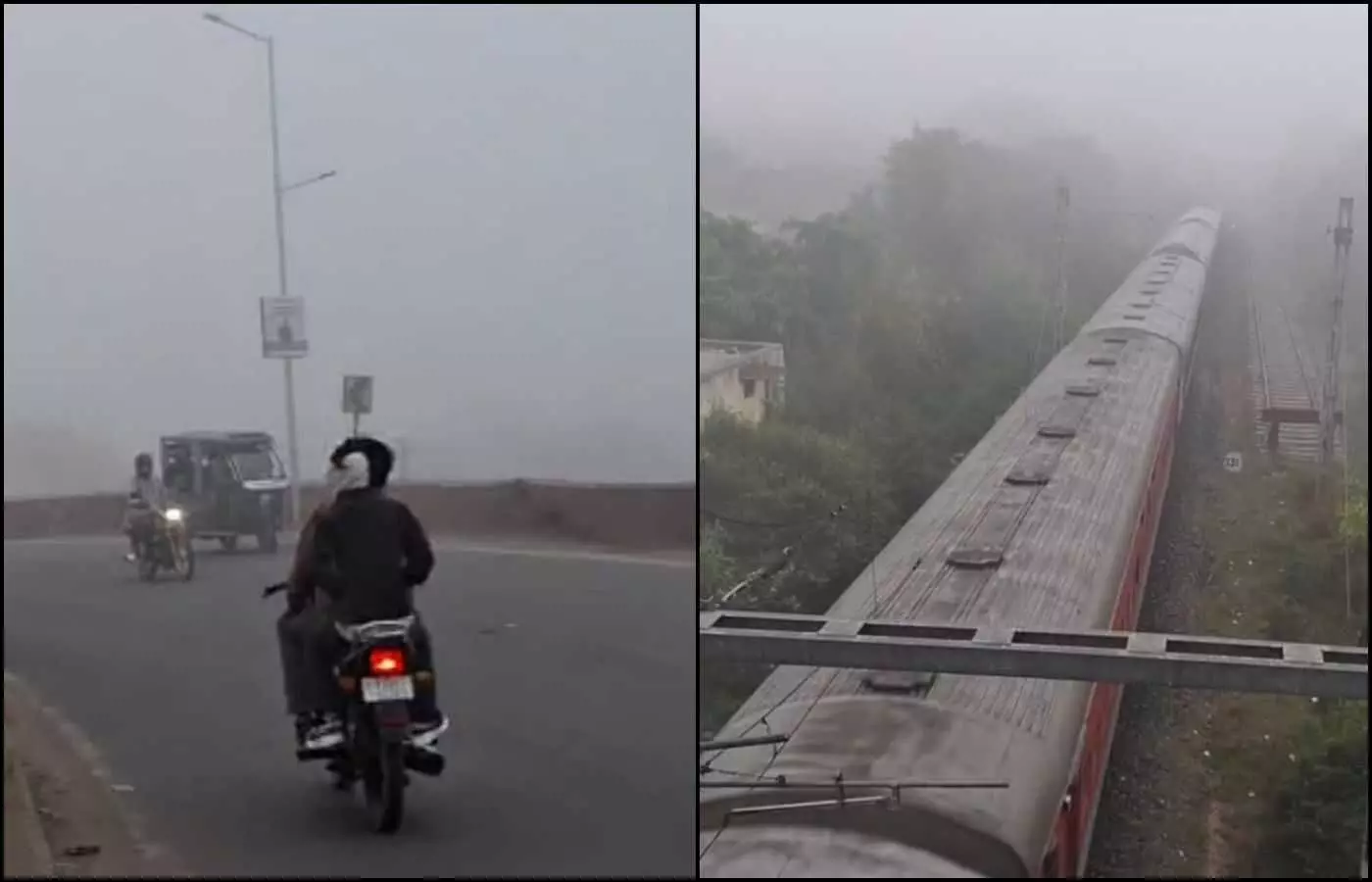 भीलवाड़ा में सर्दी का सितम: कोहरे के आगोश में जिला, शून्य की ओर विजिबिलिटी ने थामी रफ्तार