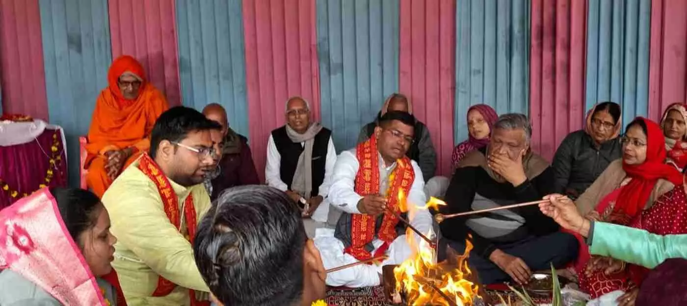 गंगापुर सिटी: चतुर्वेद शतकम यज्ञ और वैदिक कृष्ण कथा का भव्य समापन, आर्य बनकर समाज सुधार का संकल्प