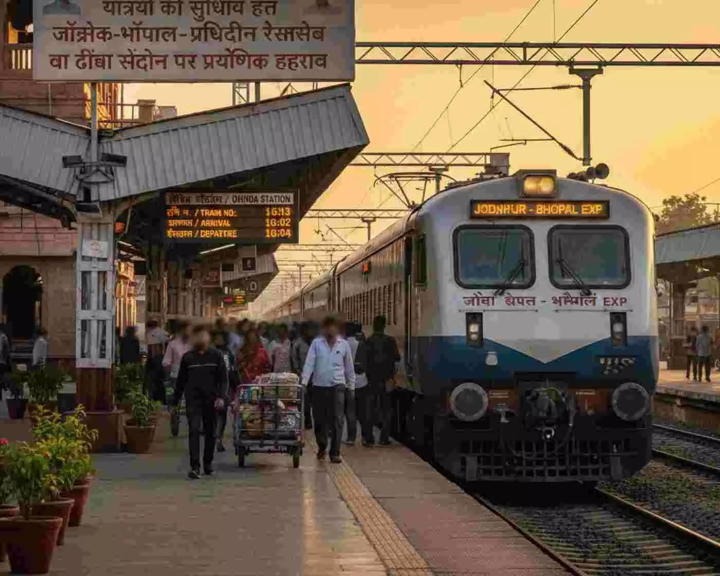 जोधपुर-भोपाल एक्सप्रेस का ढींढा में ठहराव: यात्रियों की बढ़ी राह, उत्तर पश्चिम रेलवे का बड़ा फैसला