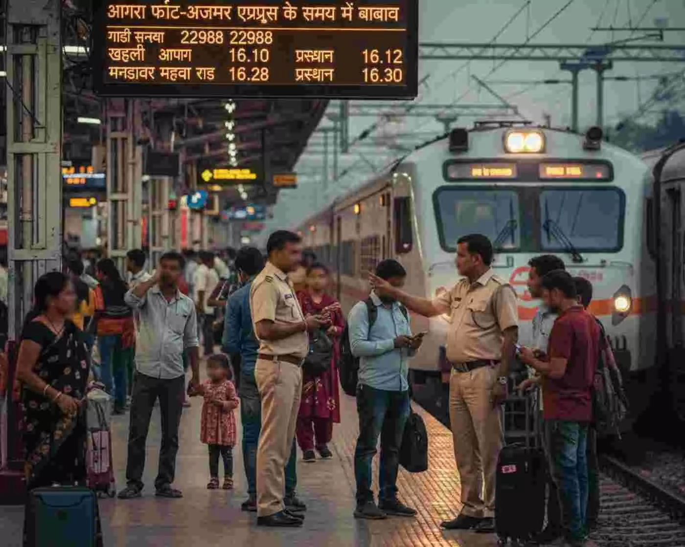 जयपुर/आगरा: आगरा फोर्ट-अजमेर एक्सप्रेस के समय में बदलाव, यात्री अब नए शेड्यूल के साथ करेंगे सफर
