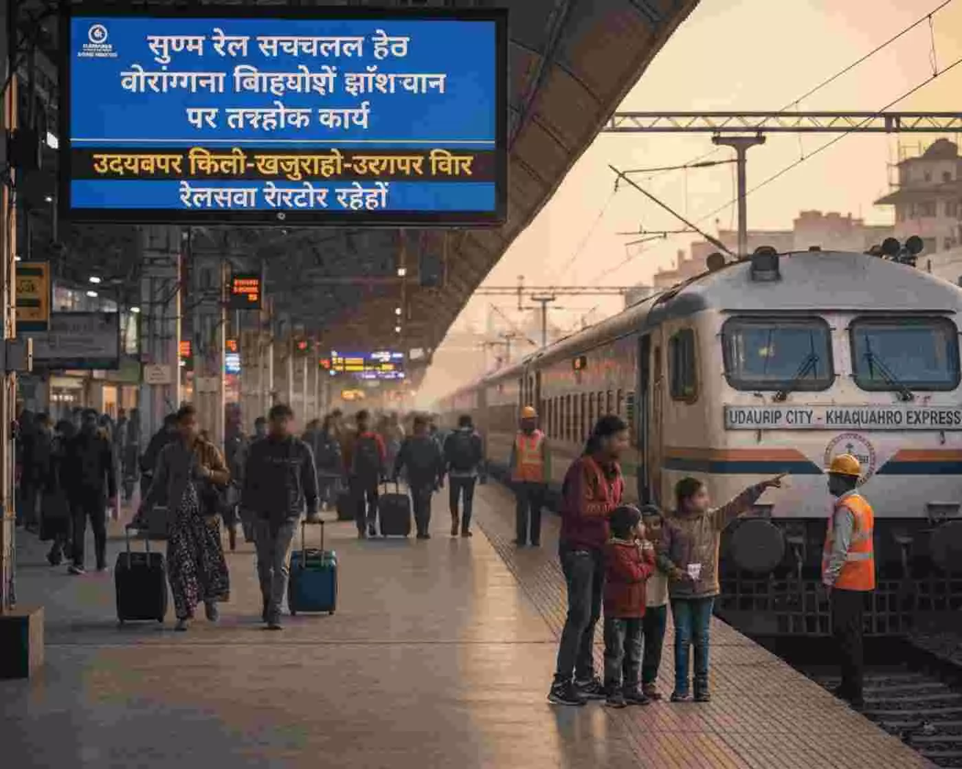झांसी में रेल यात्रियों के लिए राहत: वीरांगना लक्ष्मीबाई स्टेशन पर तकनीकी सुधार के बीच उदयपुर सिटी-खजुराहो एक्सप्रेस की सेवाएं बहाल