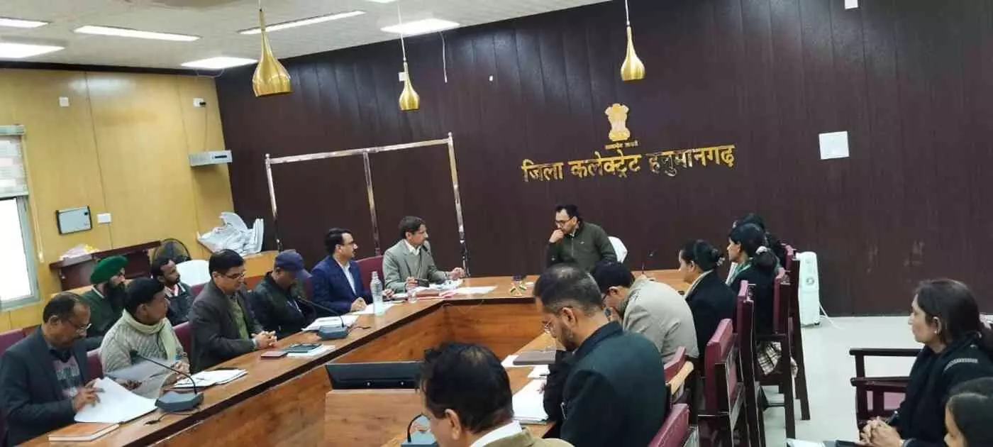 हनुमानगढ़: विकास और जनहित के कार्यों में कोताही बर्दाश्त नहीं, जिला कलेक्टर ने दिखाई सख्त तेवर