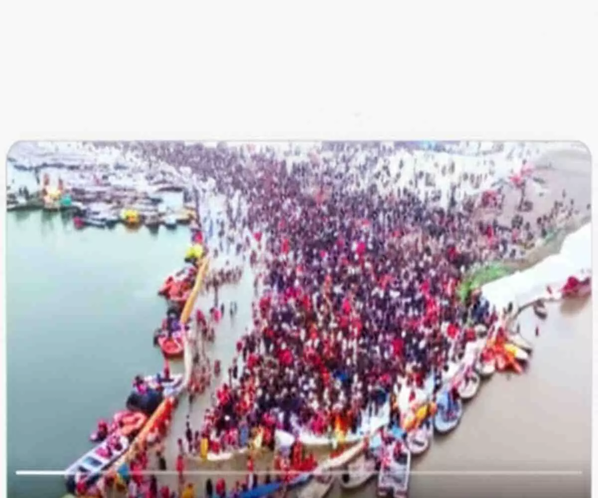 Magh Mela devotees thronged Prayagraj Sangam, the pilgrimage area resonated with bathing and traditions. Magh Mela devotees thronged Prayagraj Sangam, the pilgrimage area resonated with bathing and traditions.