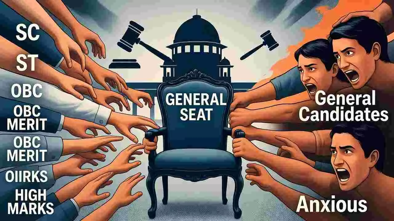 Reservations already exist, and now reserved classes will have rights on general seats as well! Reservations already exist, and now reserved classes will have rights on general seats as well!