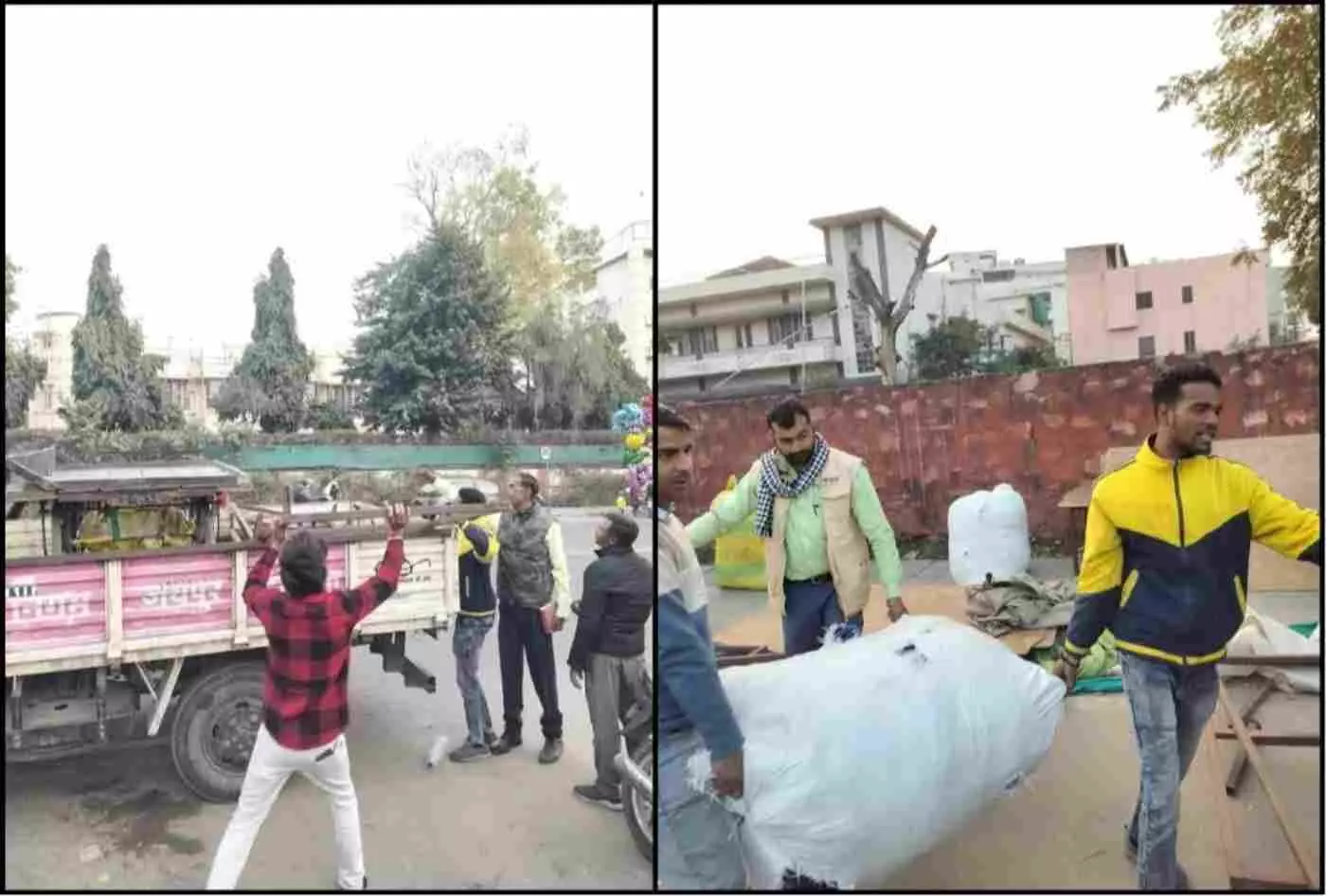 जयपुर में नगर निगम का बड़ा एक्शन: सड़कों पर अवैध कब्जा करने वालों में हड़कंप, भारी जुर्माना और सामान जब्त