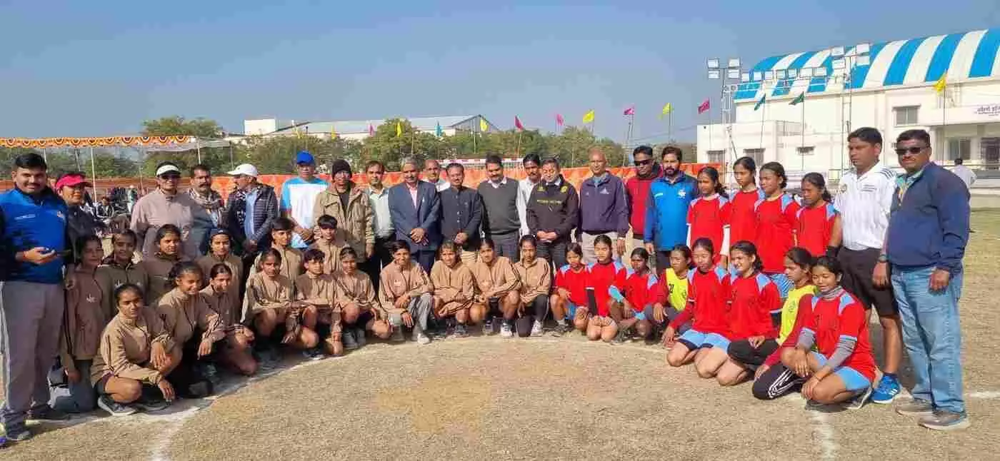 चित्तौड़गढ़: 69वीं राष्ट्रीय विद्यालयी हैंडबॉल प्रतियोगिता में राजस्थान का दबदबा, दूसरे दिन भी दर्ज की शानदार जीत