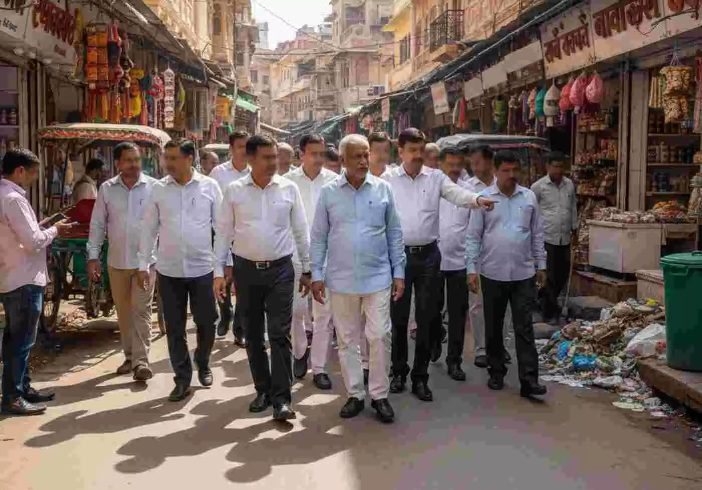 Ai generated image-गुलाबी नगरी की विरासत बचाने सड़कों पर उतरे अफसर: सफाई में लापरवाही पर बरसे सचिव रवि जैन, अधिकारियों को थमाया नोटिस Ai generated image-गुलाबी नगरी की विरासत बचाने सड़कों पर उतरे अफसर: सफाई में लापरवाही पर बरसे सचिव रवि जैन, अधिकारियों को थमाया नोटिस
