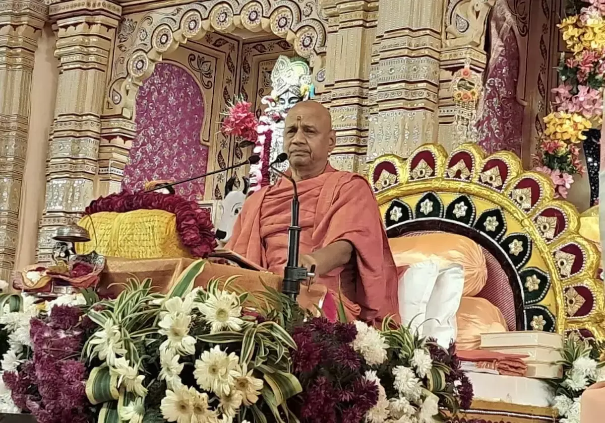 Govinddev Giri Maharajs poignant message in the Srimad Bhagwat Katha of Baran Govinddev Giri Maharajs poignant message in the Srimad Bhagwat Katha of Baran