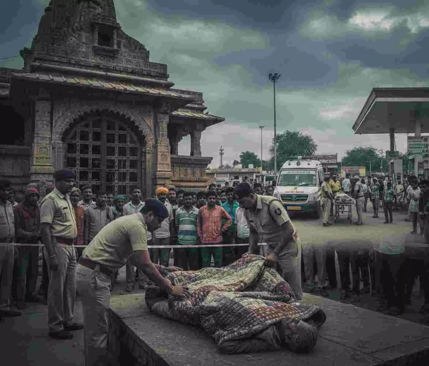 Ai generated image.भीलवाड़ा: बिजौलिया में दो संदिग्ध मौतों से सनसनी, एक की पहचान उजागर तो दूसरा अब भी अज्ञात