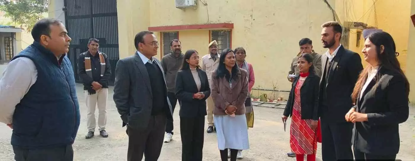 चित्तौड़गढ़ जिला कारागृह का औचक निरीक्षण: बंदियों के मानवाधिकार और विधिक सहायता पर सचिव का विशेष जोर