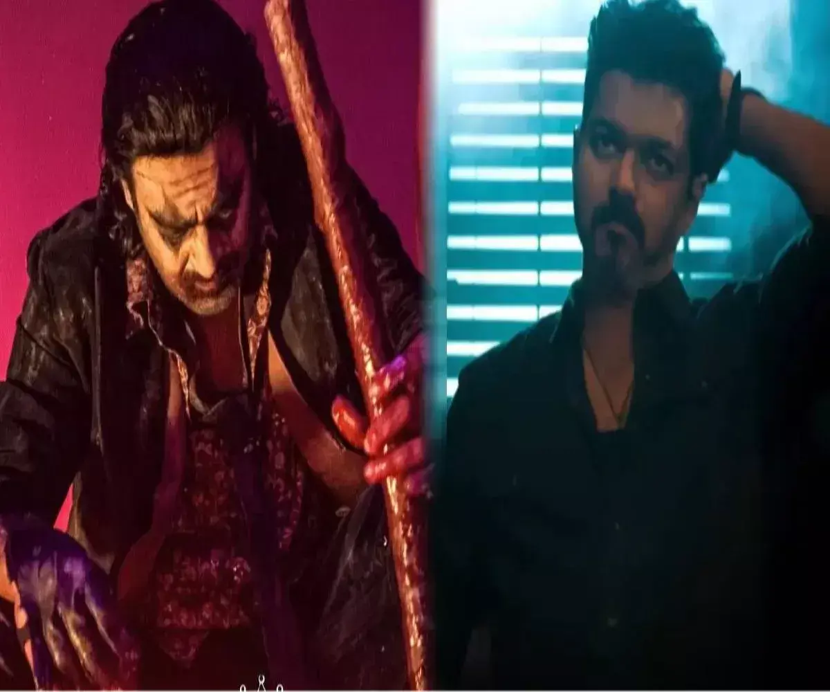 The epic clash between Prabhas and Thalapathy Vijays films has created a storm in the cinema world The epic clash between Prabhas and Thalapathy Vijays films has created a storm in the cinema world