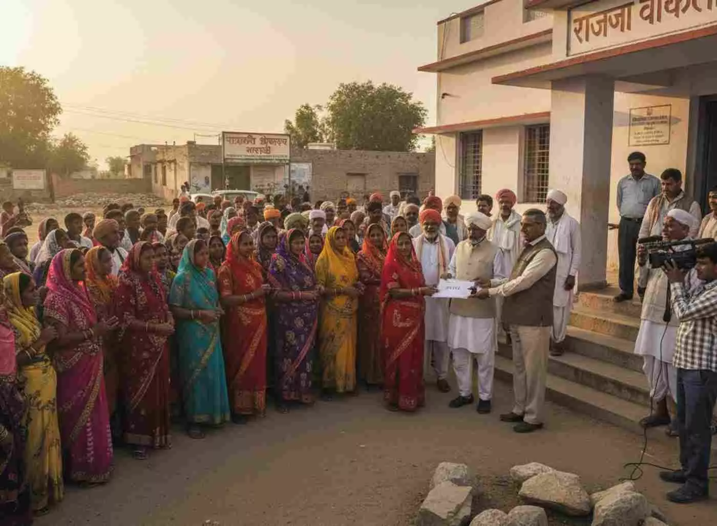 Ai generated image.बडियार: स्कूल के समीप सरकारी भूमि पर कब्जे की नीयत और नियम विरुद्ध आवंटन के विरोध में ग्रामीणों ने खोला मोर्चा, उपखंड अधिकारी को सौंपा ज्ञापन Ai generated image.बडियार: स्कूल के समीप सरकारी भूमि पर कब्जे की नीयत और नियम विरुद्ध आवंटन के विरोध में ग्रामीणों ने खोला मोर्चा, उपखंड अधिकारी को सौंपा ज्ञापन