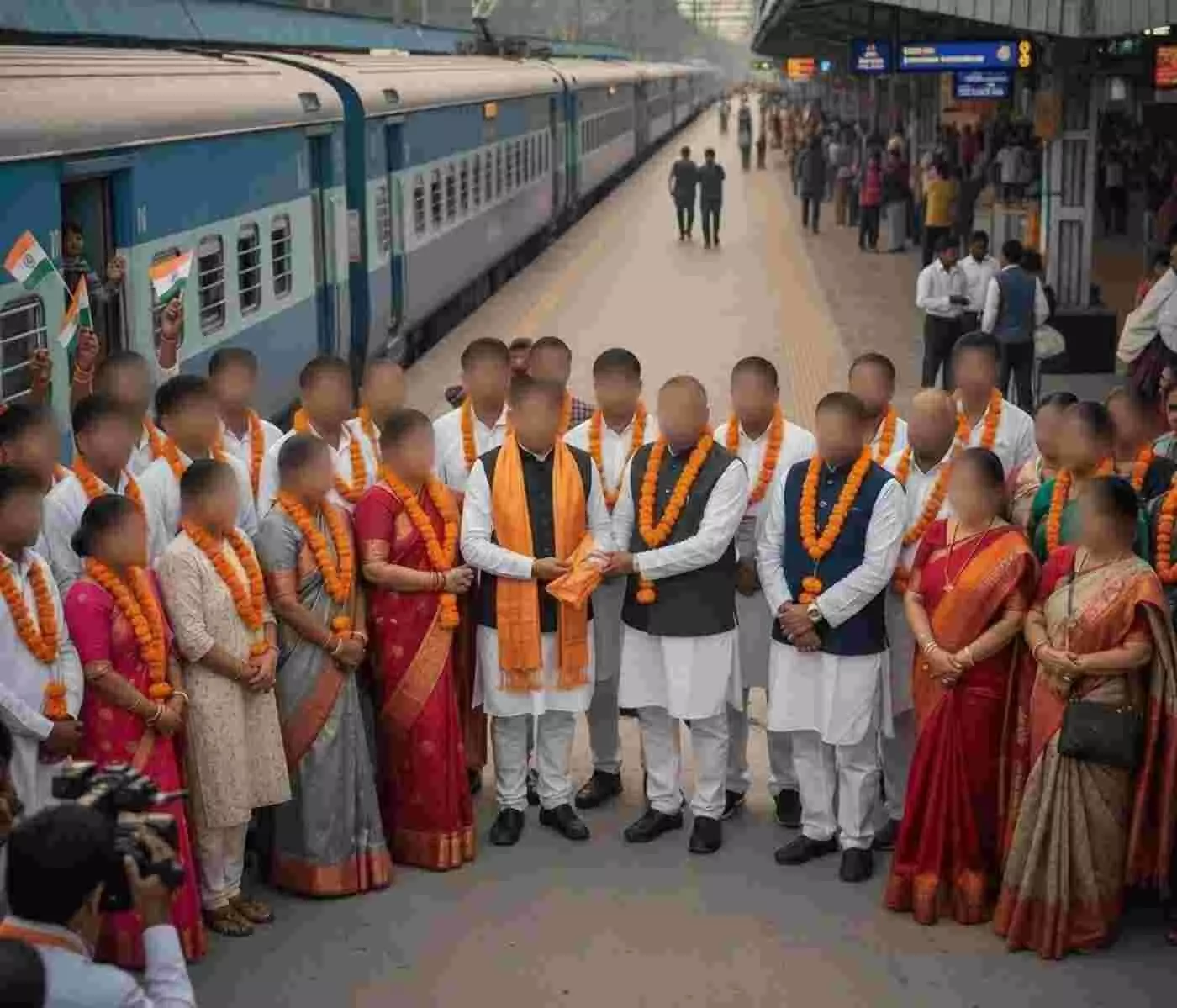 Ai generated image.विप्रा फाउंडेशन का आरोहन कार्यक्रम ऋषिकेश में: कोटा के 35 साहसी युवाओं का एक समूह नेतृत्व की कला सीखने के लिए रवाना हुआ।