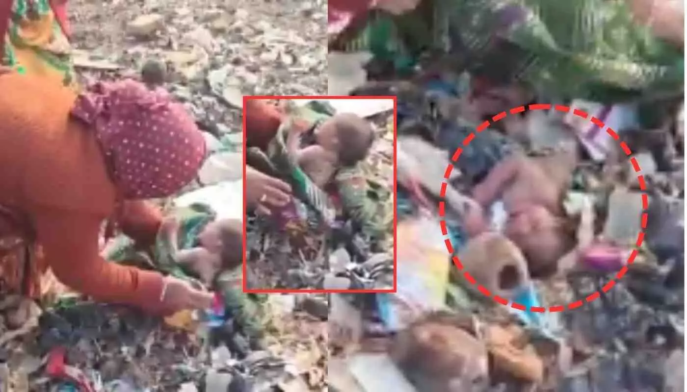 A death sentence at birth? A newborn found in a garbage dump in Gujarat, a murder of humanity in Thara A death sentence at birth? A newborn found in a garbage dump in Gujarat, a murder of humanity in Thara