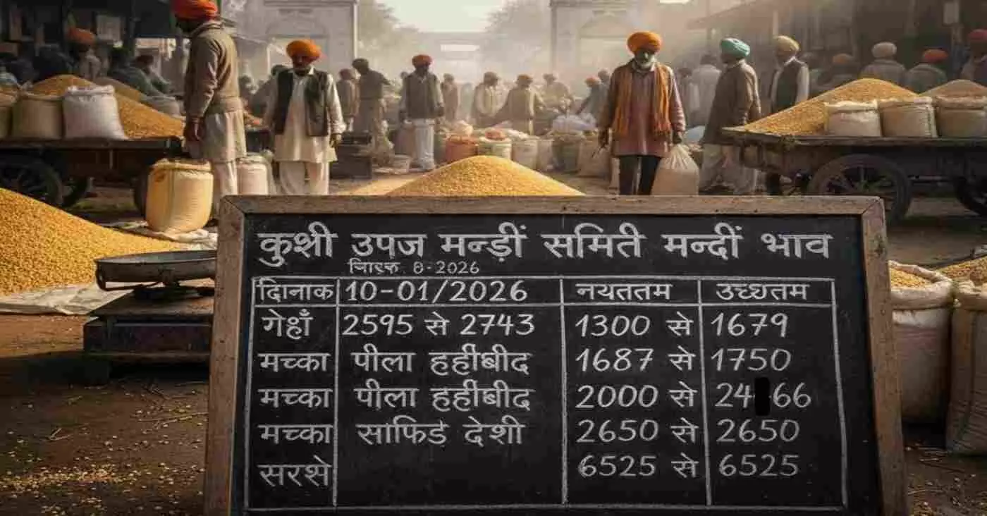 Ai generated image.फतहनगर मण्डी में अनाज की आवक के साथ कीमतों में दिखा उतार-चढ़ाव, मक्का और गेहूं के भावों ने पकड़ी रफ्तार