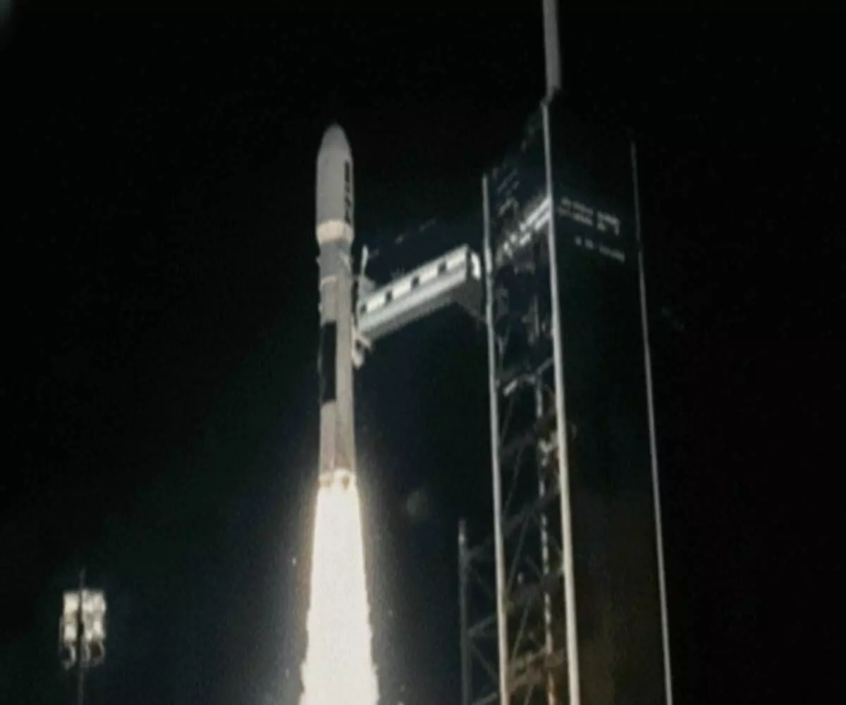 The most powerful rocket was successfully launched from Sriharikota; India has now become a world leader in space science. The most powerful rocket was successfully launched from Sriharikota; India has now become a world leader in space science.