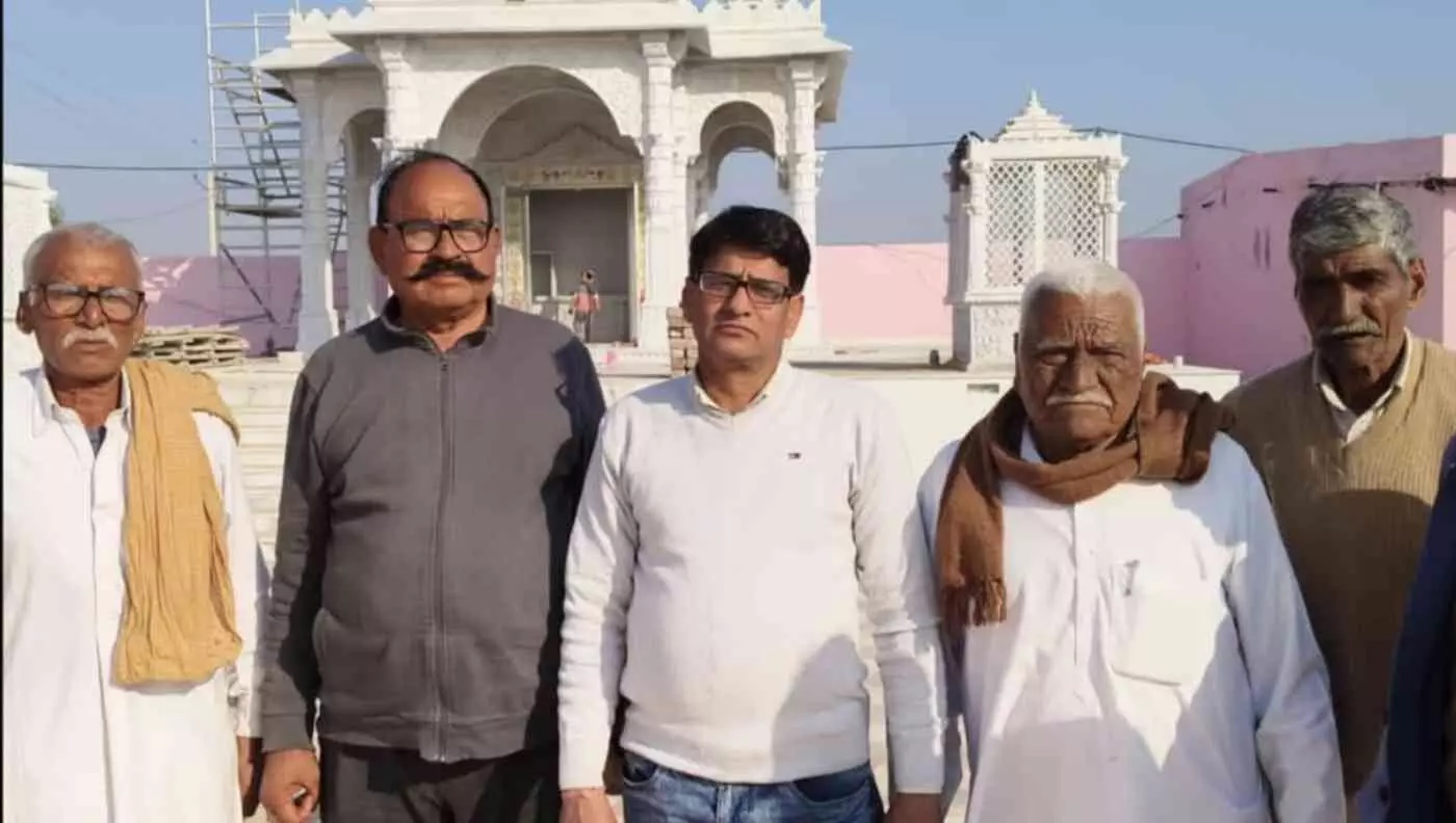 नोहर: पिता की स्मृति में श्रद्धा और सेवा का संगम, मंदरपुरा गौशाला में बनेगा भव्य राधा-कृष्ण मंदिर