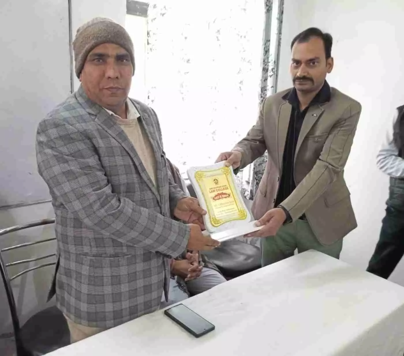 नोहर के श्री रूपराम स्वामी लॉ कॉलेज में बार संघ के नवनिर्वाचित पदाधिकारियों का भव्य स्वागत, विधि विद्यार्थियों को मिला सफलता का मंत्र
