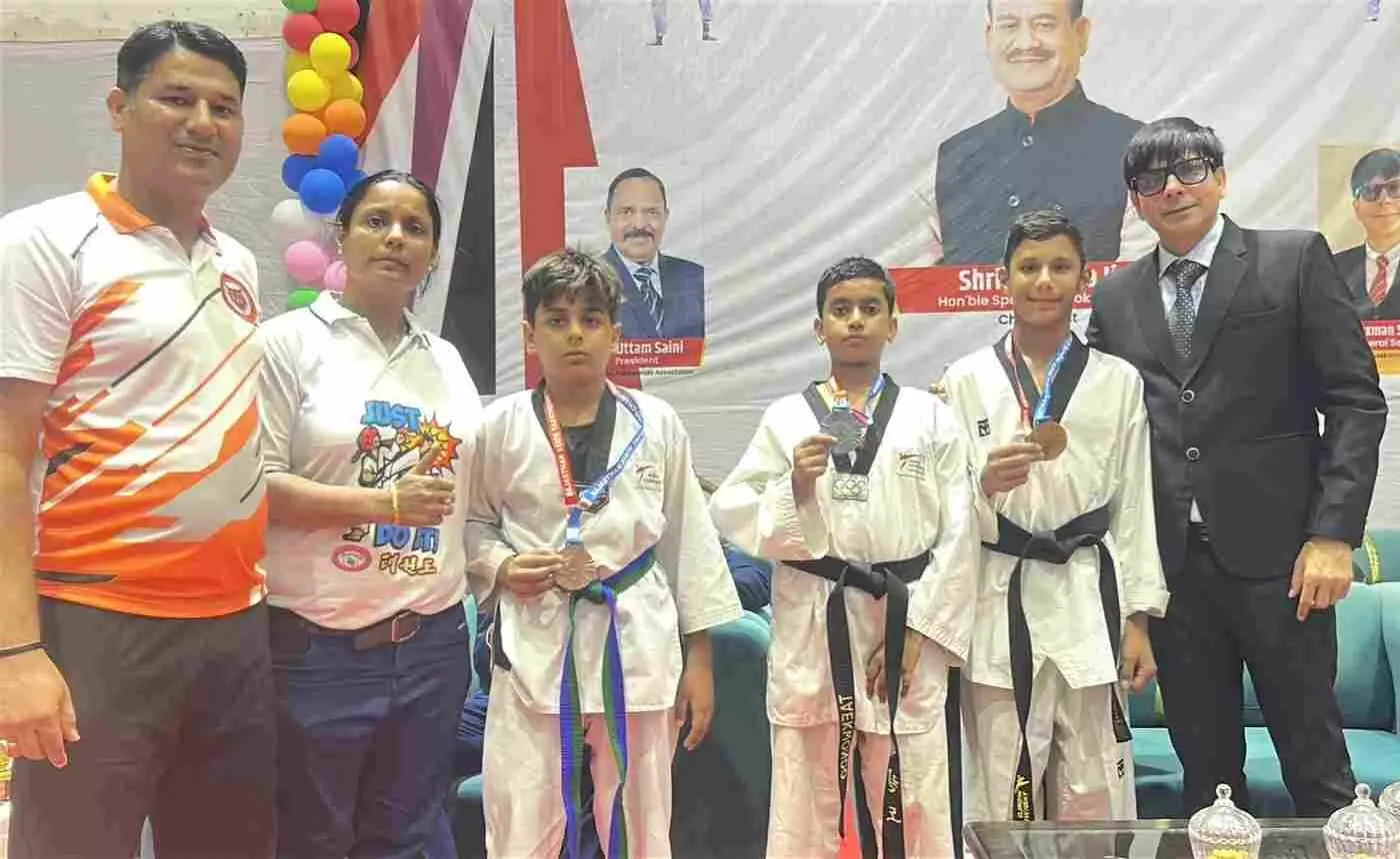 भरतपुर के लिटिल टाइगर्स का नेशनल ताइक्वांडो चैंपियनशिप में जलवा, लोहागढ़ के ऐश्वर्य और रामया दिल्ली में दिखाएंगे दम