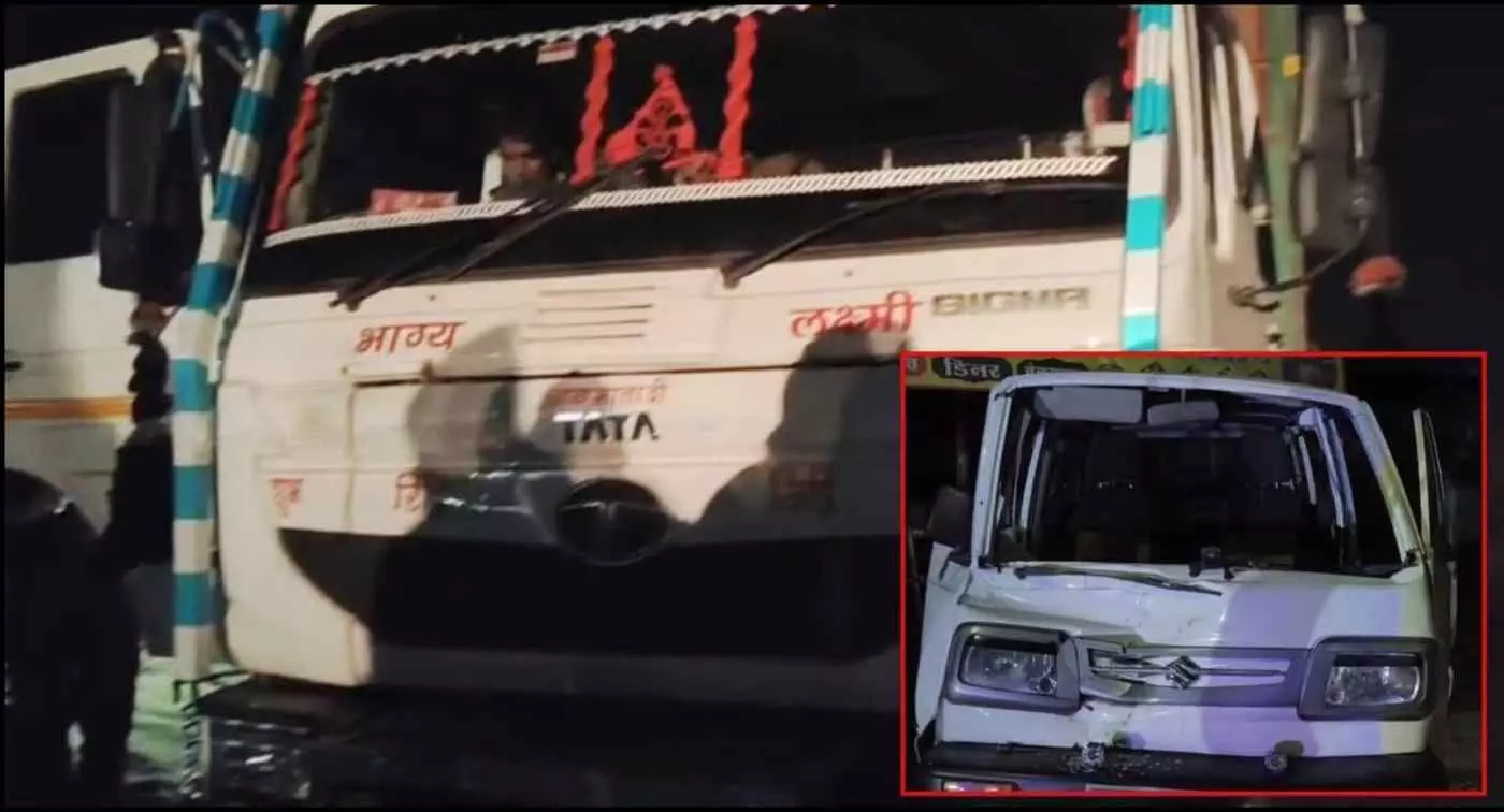 भुसावर में भीषण सड़क हादसा: अनियंत्रित ट्रेलर ने मारुति वैन के उड़ाए परखच्चे, चाय पीने उतरे थे यात्री इसलिए टला बड़ा हादसा