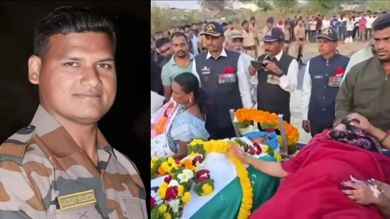 Army Jawan Pramod Jadhav dies before daughter birth Satara Army Jawan Pramod Jadhav dies before daughter birth Satara
