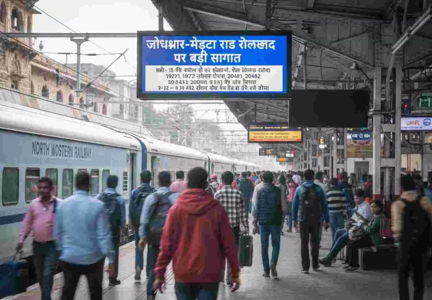 Ai generated image-जोधपुर-मेड़ता रोड रेलखंड पर बड़ी सौगात: रेन और डेगाना स्टेशनों पर रुकेगी हरिद्वार और दक्षिण भारत जाने वाली ट्रेनें