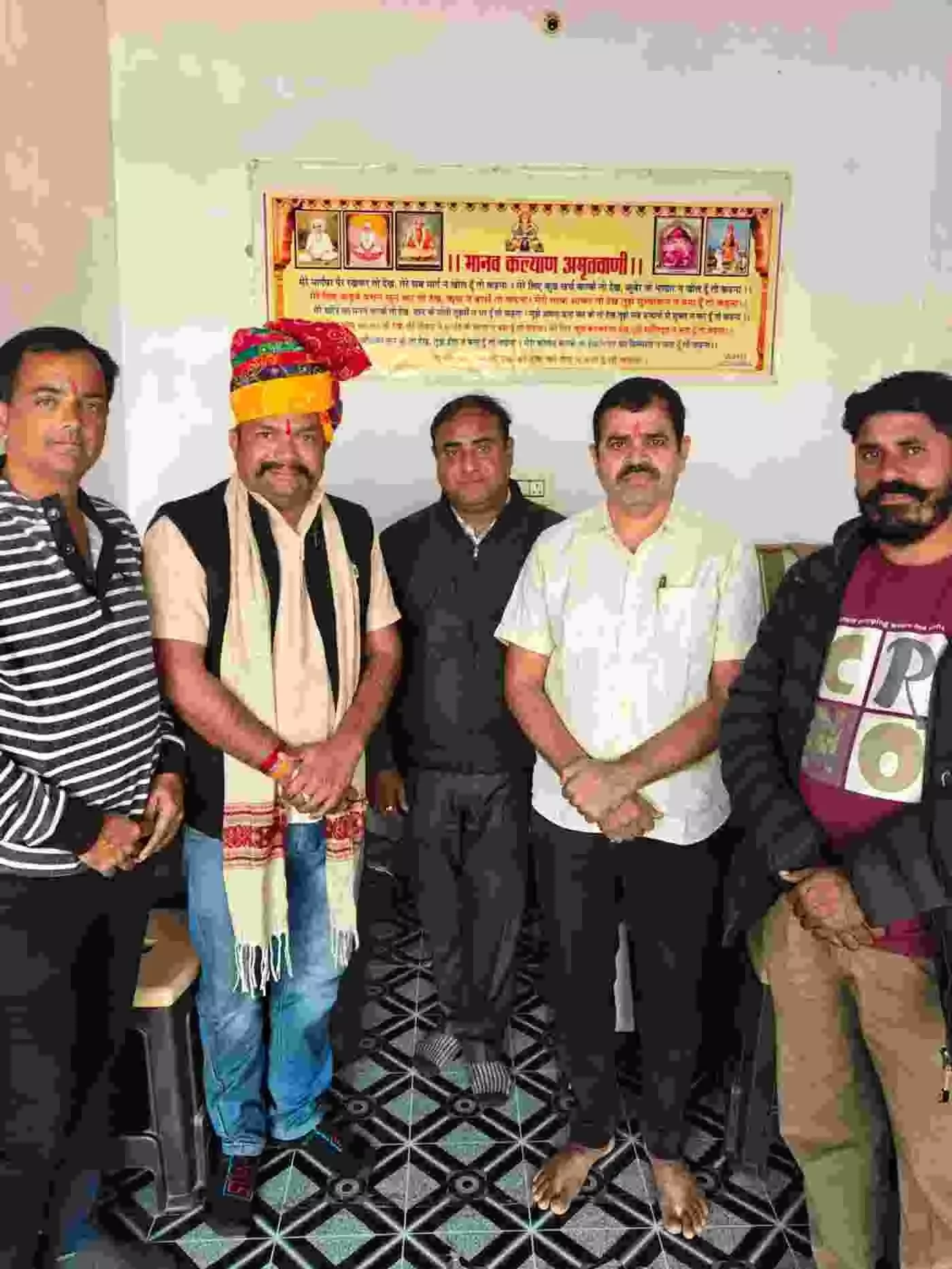 पाली: भाजपा आईटी विभाग के नवनियुक्त जिला सहसंयोजक धर्मवीर कीर का तालकिया में भव्य अभिनंदन