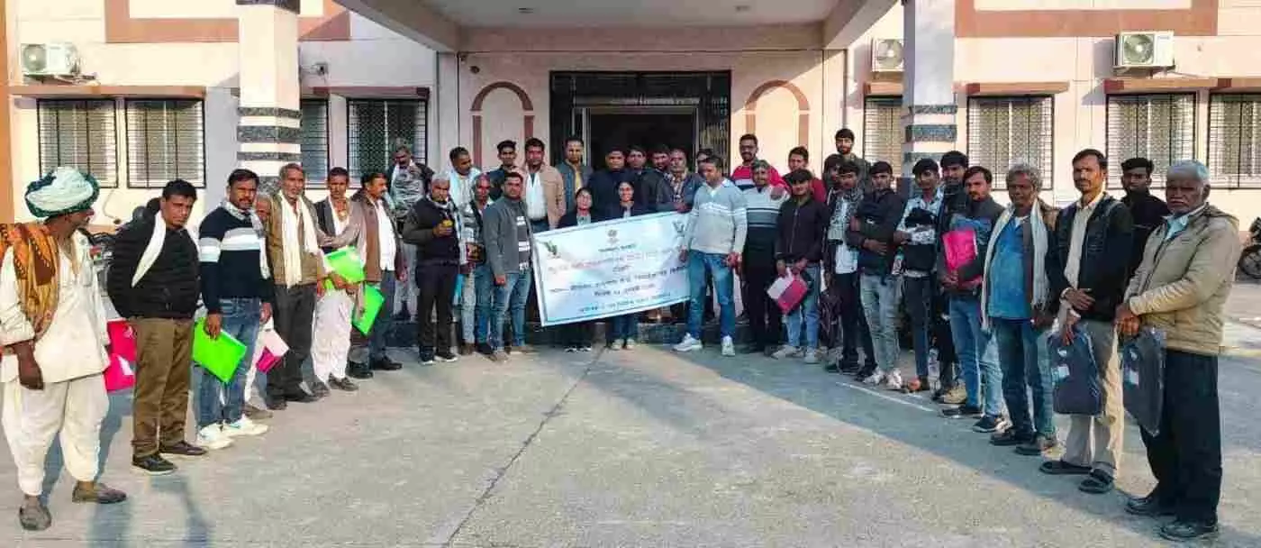 चित्तौड़गढ़ में मधुमक्खी पालन से बरसेगा सोना: सीताफल उत्कृष्टता केंद्र में जुटे किसान, सीखा वैज्ञानिक तकनीक से आय बढ़ाने का गुर चित्तौड़गढ़ में मधुमक्खी पालन से बरसेगा सोना: सीताफल उत्कृष्टता केंद्र में जुटे किसान, सीखा वैज्ञानिक तकनीक से आय बढ़ाने का गुर