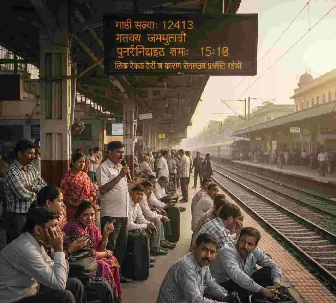Ai generated image.अजमेर: लिंक रेक की देरी से पटरी पर थमी रफ्तार, जम्मूतवी एक्सप्रेस के समय में बड़ा बदलाव Ai generated image.अजमेर: लिंक रेक की देरी से पटरी पर थमी रफ्तार, जम्मूतवी एक्सप्रेस के समय में बड़ा बदलाव
