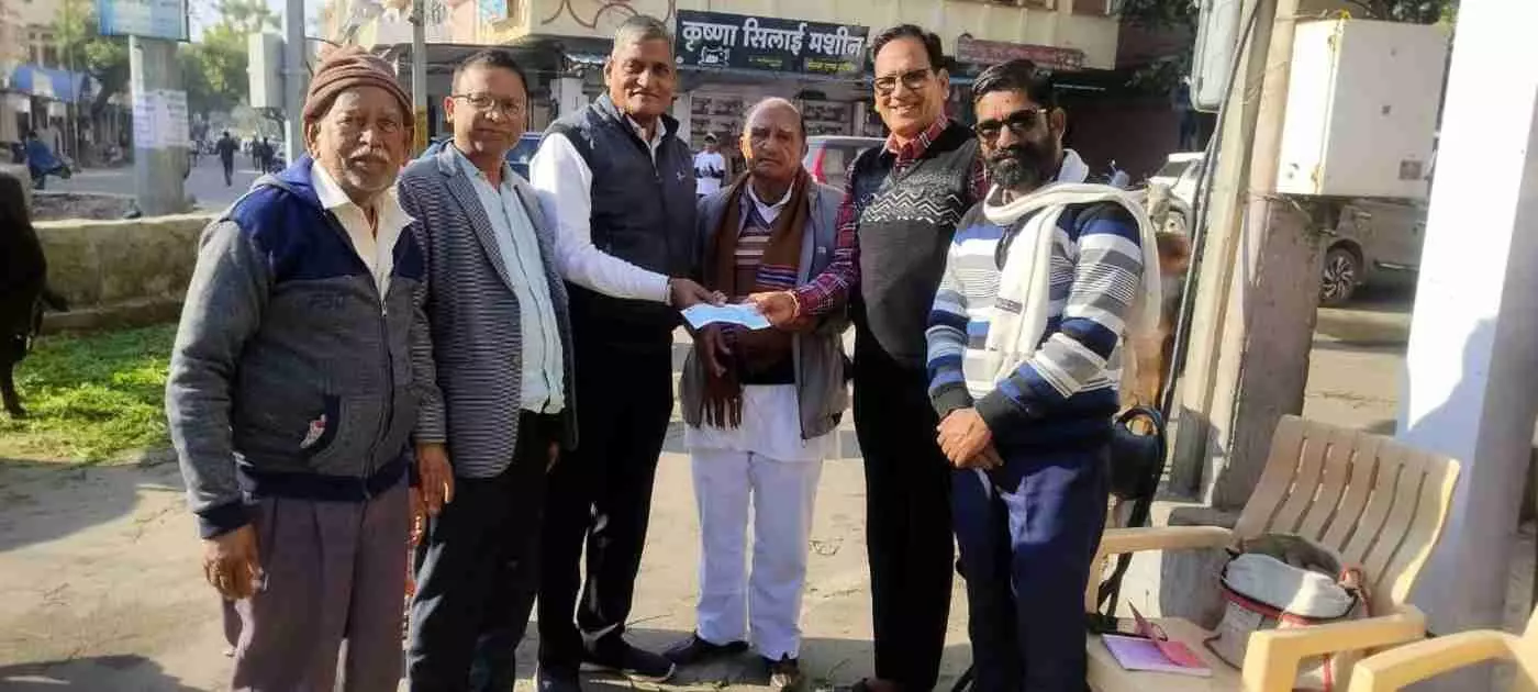 आमेट के गांधी चबूतरे पर उमड़ा आस्था का सैलाब: गौ सेवा के लिए जुटे 1.80 लाख रुपये, दानवीरों ने पेश की मिसाल