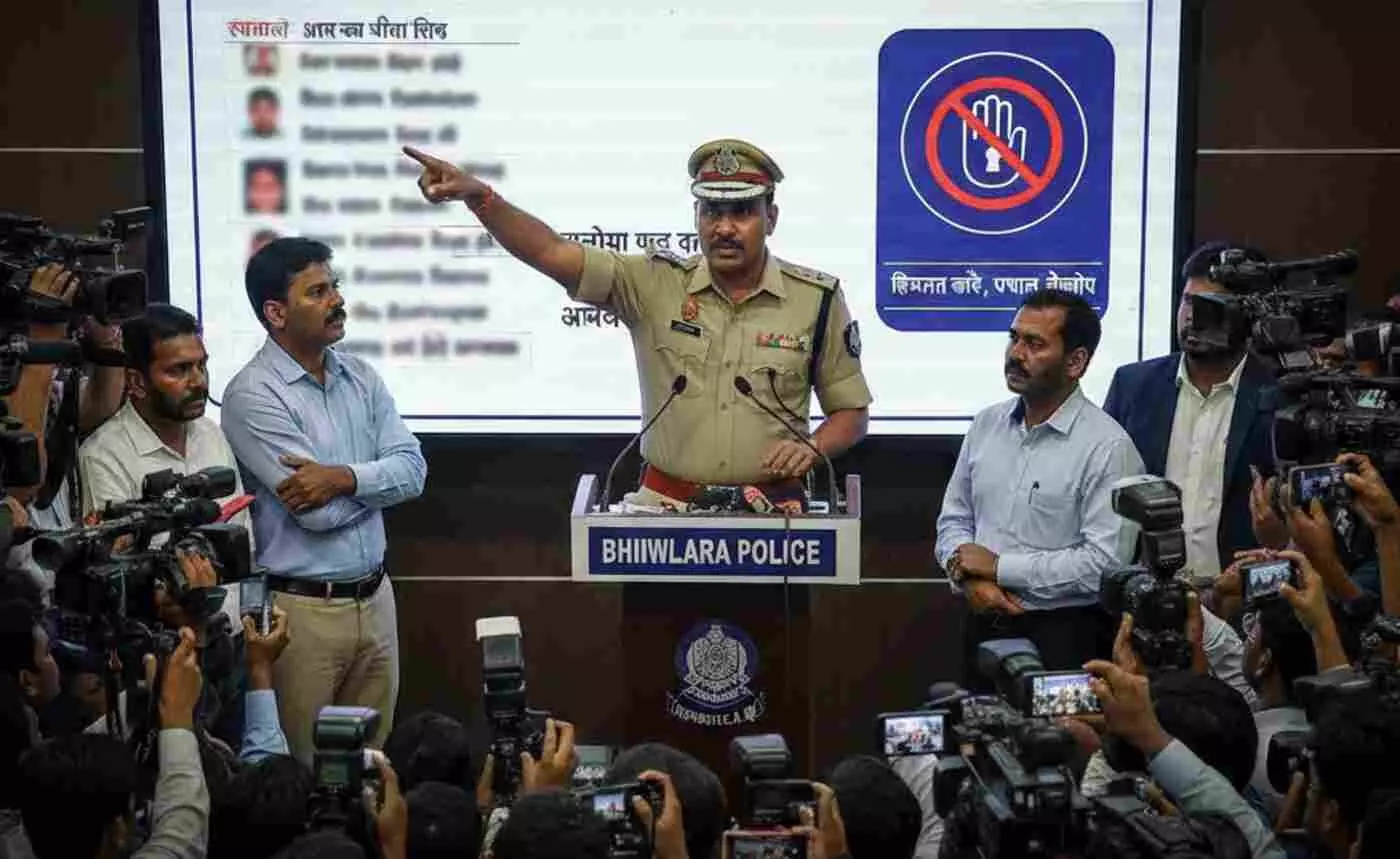 भीलवाड़ा में हनी ट्रैप गैंग पर पुलिस का वज्रपात: ब्लैकमेल करने वाली महिलाओं की सूची सार्वजनिक, एसपी की खुली चेतावनी—अब डरें नहीं, सीधे आएं पास